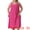 Hot Pink, variant on DARING DIVA Plus Size Summer V Neck Sleeveless Beach Dress 2X Black