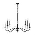 thumbnail image 5 of Chandelier 8 Light Black Iron Metal In Transitional Style 40 High By 29.5 Wide     -Traditional Installation Capital Lighting 437281Bi, 5 of 6