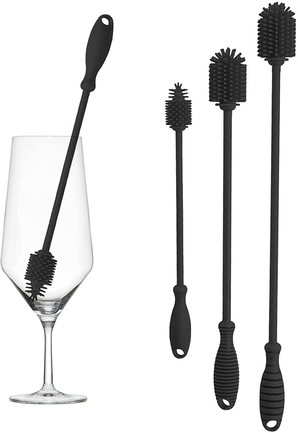 Silicone Bottle Brush, Bottle Cleaner Brushes Water Bottle Cleaning