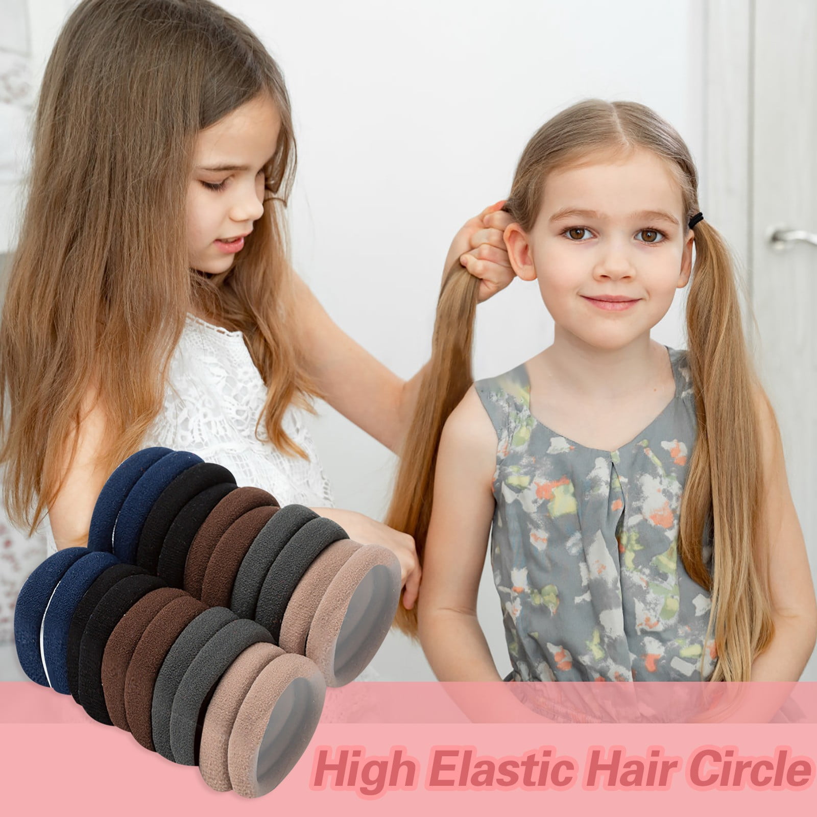 Small Elastic Hair Bands for Women's Hair Large Hair Scrunchies for Thick Hair 10 Or Less Items for Moms Cheer Bows for Cheerleaders Thin Hair Ties for Girls Barrettes And Scrunchies 4 Items Rubber