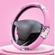 thumbnail image 2 of Liangnv Hello Kitty Accesorios para Coche Funda Universal para Volante de 15 Pulgadas Cuero de Microfibra Protector de Agarre Suave y Transpirable Duradero, 2 of 5