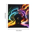 thumbnail image 6 of ZNDUO Colorful Neon Swirls Woman Art Pattern Wall Tapestry, Tapestries for Living Room Bedroom Dorm Classroom Office Decor 60x51 Inch, 6 of 8