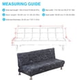 thumbnail image 2 of 2024 Folding Sofa Bed Cover Solid Color Futon Armless Slipcover Polyester Elastic Fabric All-Inclusive Cover, 2 of 6