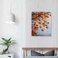 thumbnail image 3 of Nawypu Modern Persimmon Print on Canvas Fruit Tree Extra Large Size Prints Summer Wall Art for Living Room Decor 16x20 inch, 3 of 4