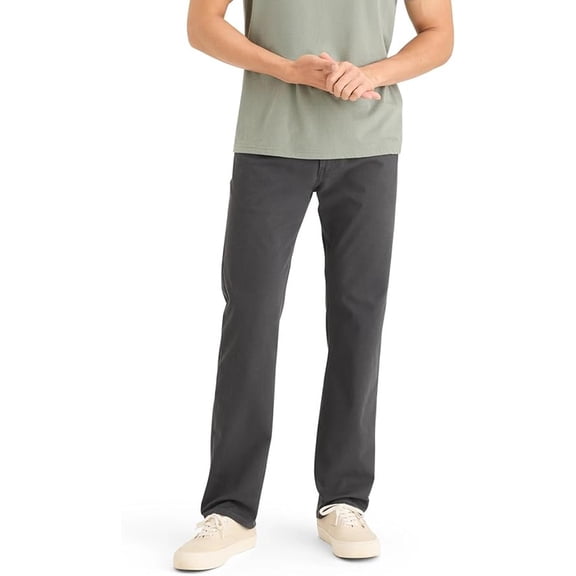 Dockers Men's All-Day 5-Pocket Straight Fit with All Seasons Tech Steelhead, 38W x 32L