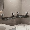 thumbnail image 2 of Glacier Pattern Suction Cup Shelf,Gray Fan style, 2 of 5