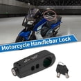 thumbnail image 2 of Cerradura de manillar de motocicleta Unique Bargains, universal, para scooter, candado de acelerador de manillar negro, candados de freno delantero y embrague antirrobo, 1 pieza, 2 of 7