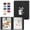 Black, variant on Premium Vegan Leather 4x6 Photo Album with Display Window Memory Book Family Wedding Gift