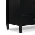 thumbnail image 4 of Simpli Home Warm Shaker 47 inch Wide Solid Wood TV Stand in Black For TVs up to 50 inches, 4 of 12
