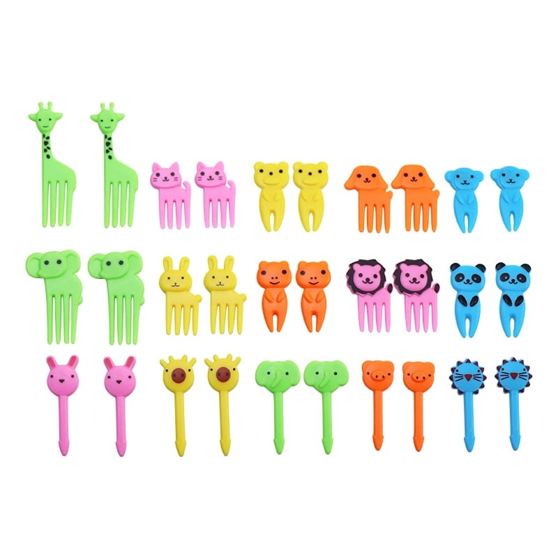 Cute Animal Food Picks Fruit Toothpicks for Kids, Fun Kids Food Picks
