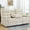 Beige, variant on Korser 3-Seater Recling Couch with Cup Holders and Recessed Power Strip Recliner Loveseat with Console Recliner Sofa with Pull-Down Table,Beige