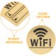 thumbnail image 3 of unbranded Adhesivo Dorado Con Señal WiFi Para Oficina Decoracion Resistente Impermeable, 3 of 7