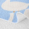 thumbnail image 5 of Erosebridal Goose Bed Spread Queen for Girls, Blue Daisies Queen Coverlet Set, 3pcs 1 Quilt and 2 Pillowcases, 5 of 7