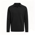 thumbnail image 3 of LONKITO Polo Shirts for Men Long Sleeve Pullover Collar Shirt Soft Comfort Casual Shirts, 3 of 6