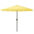 thumbnail image 3 of Afuera Living 10ft Round Tilting Yellow Fabric Patio Umbrella and Round Base, 3 of 15