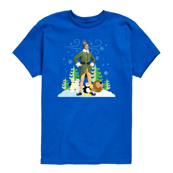 Elf - Buddy And Arctic Puppets - Toddler Boys Short Sleeve Graphic T-Shirt