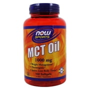 NOW Foods MCT Oil 1000 mg, 150 Softgels-2 Pack