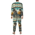 thumbnail image 5 of Mens Pajamas Set - Desert Monkeys Drive Comfy Long Sleeve Button Up Pajama Sets for Men 2 Piece, Soft Sleepwear Nightwear Pjs Lounge Sets for Men with Pockets, 5 of 5