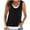 Black, variant on Summer Crop Tank Tops for Women Womens Workout Shirts Loose Fit Basic Fitted Tees Set
