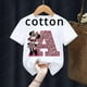 thumbnail image 2 of Camisetas de algodón para niños de Minnie, combinación de letras de la A a la Z, ropa de dibujos animados de Disney Kawaii, camisetas para niños y niñas, camisetas casuales, 2 of 5