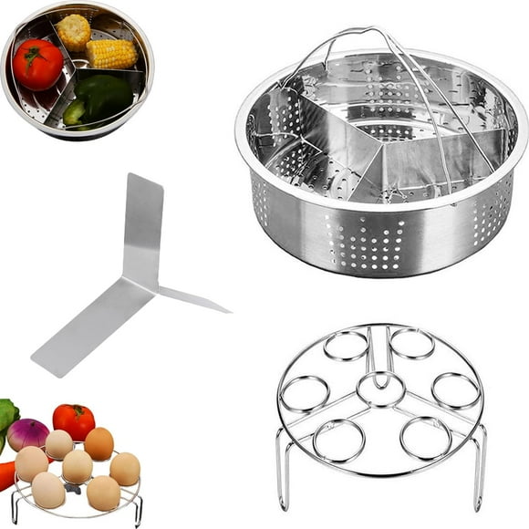 Steamer Basket Rack, Vegetable Steamer Basket, Steam Rack Set, Steamer Rack, Pressure Steamer Rack, for Vegetables, Desserts, Eggs, Meats