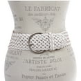 thumbnail image 2 of Women's 3 1/4" Wide Tapered Braided Woven High Waist Leather Belt, 2 of 4