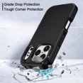 thumbnail image 4 of I-HONVA Compatible with iPhone 17 Pro Max Case,3-Layer Heavy Duty Drop Protection Anti-Slip Bumper Rugged Shockproof Dustproof Protection 6.9 inch Phone Case,Black, 4 of 7