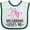 White and Green, variant on Inktastic My Granny Loves Me Unicorn Girls Baby Bib