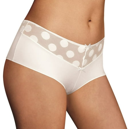 Maidenform Cheeky Womens Scalloped Lace Hipster - Best-Seller, 5, (Best Style Of Panties For Men)