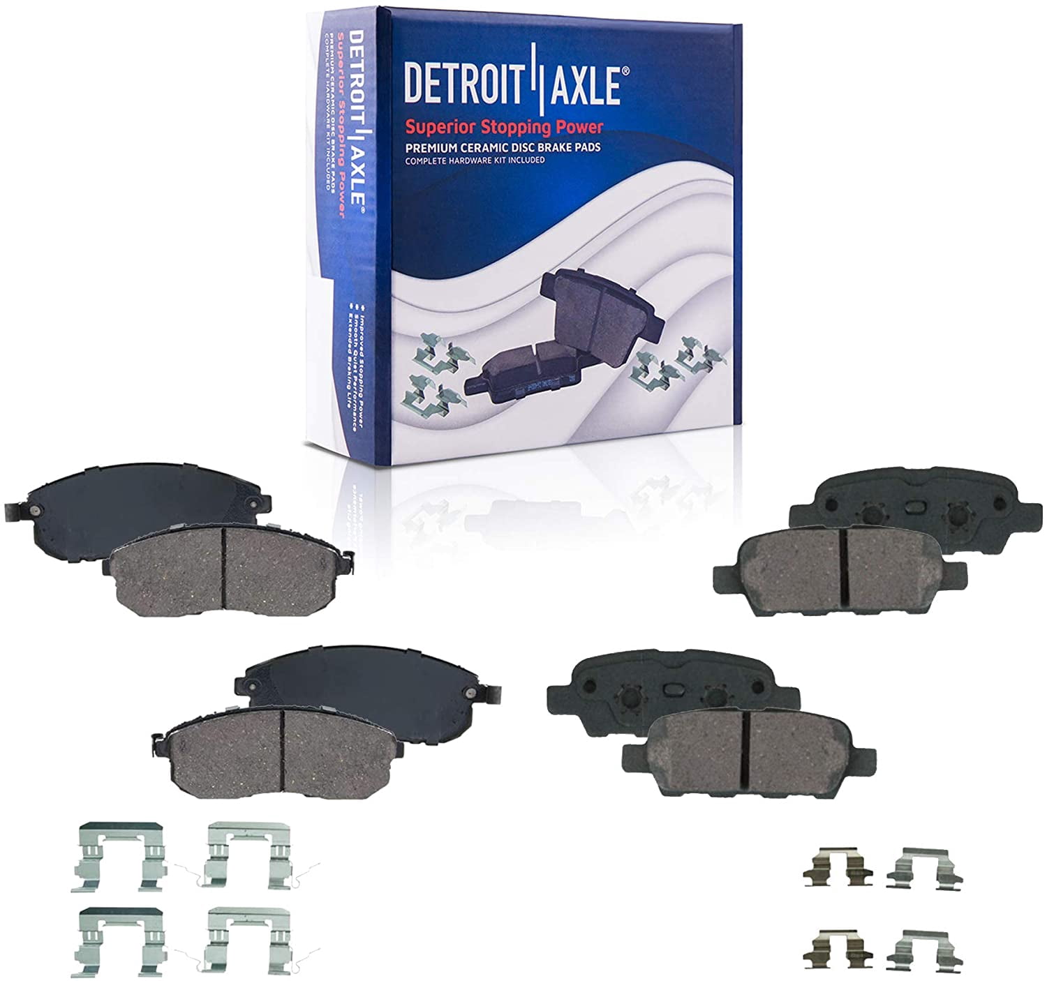 Kit De Pastillas De Freno Cerámicas Delanteras Y Traseras Para Nissan Sentra, Altima, Juke, 350Z, Infiniti G35