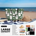 thumbnail image 5 of KdxioAlpaca Faces for Beach Bag for Women Large Beach Tote Bag Waterproof Sandproof Swim Bag with Zipper Pockets Beach Vacation Travel, 5 of 7