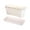 White, variant on Scalloped Edge Plastic Window Box Planters, Rectangular Flower Pots with Drainage, Lightweight Decorative Planters for Indoor/Outdoor Use