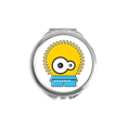 thumbnail image 1 of Universe Alien And Monster Yellow Alien Hand Compact Mirror Round Portable Pocket Glass, 1 of 3
