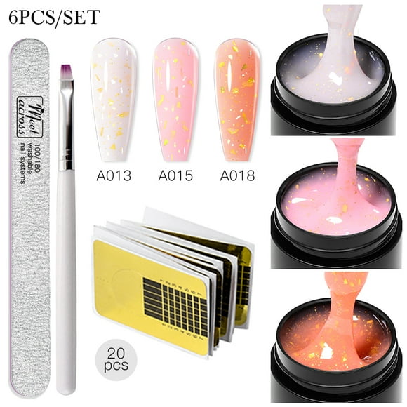 Juego de Gel para uñas de extensión Baby Boomer, constructor UV, uñas ombré, Gel de extensión rápida de camuflaje, Kits de Gel para decoración de uñas extendidas, manicura