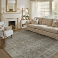 thumbnail image 4 of BERTHMEER 8'x10' Area Rugs for Living Room Bedroom Kitchen Rugs Non Slip Washable Vintage Traditional Dorm Office Dining Room Farmhouse Oriental Distressed Rugs,Mossy, 4 of 7