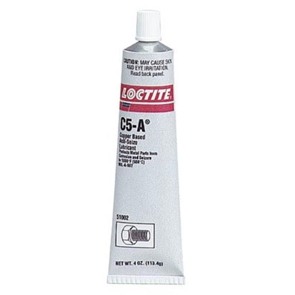 Loctite 234194 Copper LB 8008 C5-A Anti-Seize Lubricant, -20 Degree F Lower Temperature Rating to 1800 Degree F Upper Temperature Rating, 4 fl. oz. Tube