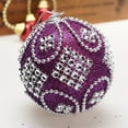 thumbnail image 5 of hulanddfd Glitter Sequin Foam Balls, 3.1 in Christmas Balls Hanging Ornaments for Xmas Tree Outdoor Decor and Holiday Party F, 5 of 6