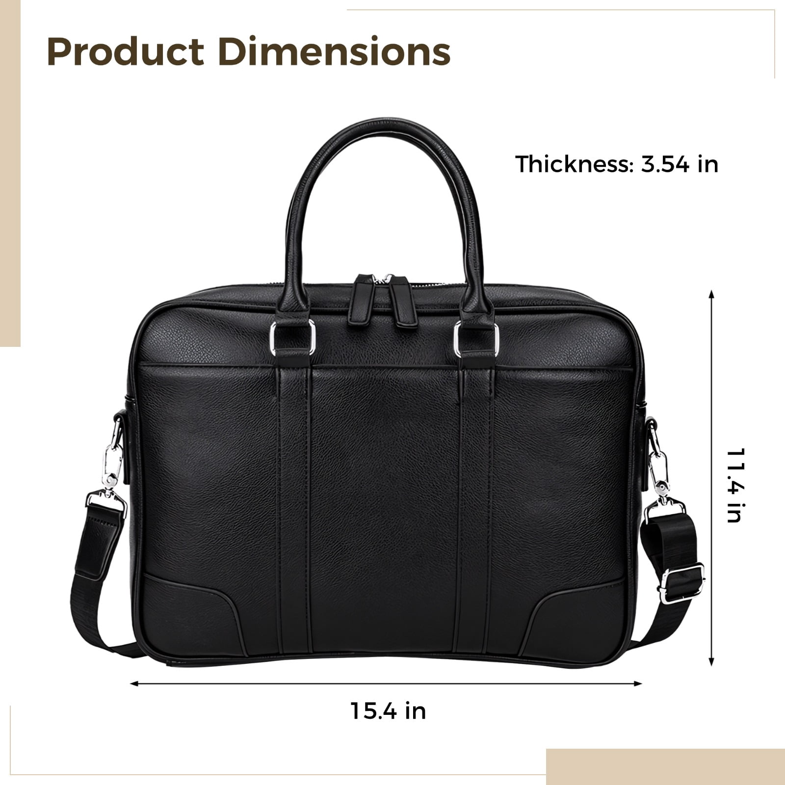 Accordion File Organizer Portable Expanding File, Legal Size Accordion File Organizer with 24 Pockets, PU Leather, Black, Includes Labels, Secure Zipper Closure, Ideal for Document Organization