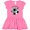 Raspberry with Polka Dots, variant on Inktastic Id Rather Be Playing Soccer Gift Baby Girl Dress