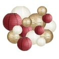thumbnail image 2 of 15 Colorful Paper Lanterns Set for Home Decoration and Gatherings, 10in 8in 6in Sizes, Reusable Sturdy Paper Material, Perfect for Weddings Birthdays Christmas and Celebrations, 2 of 6