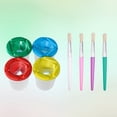 thumbnail image 3 of OUNONA 8pcs Brushes Round Head Assorted Color Plastic for Painting Tool Supplies, 3 of 6