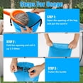 thumbnail image 5 of NeoMart 2 Pack Universal Pool Step Weights, 10L/25LB No Breaken Pool Ladder Weights for Above Ground Pools, Waterproof Pool Sand Stair Weights for Pool Steps, Easy&Quick Fill Sand (Sky Blue), 5 of 13