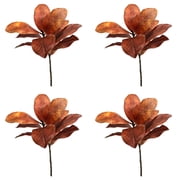 4PCS 22'' Realistic Southern Magnolia Branches, Real Touch Leaves, Artificial Magnolia Picks for Home Decor（B）