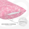 thumbnail image 5 of Bixox Breast Cancer Awareness Printed Pillow Protector,Super Soft Ideal for Home,Guests,Rentals - 16"x24", 5 of 8