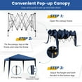 thumbnail image 6 of YYAo Outdoor Party Tent, CanopyCanopy, Shade Shelter, 10 x 10 Feet Outdoor Pop-up Patio Canopy for Beach and Camp-Blue, 6 of 6