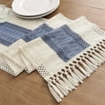thumbnail image 3 of Boho Table Runner 72 Inches Long Boho Macrame Table Runner for Home Decor Farmhouse Style Table Runner with Tassels for Party Bohemian Rustic Bridal Shower Dining Decor (12x72 Inches), 3 of 6