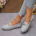 thumbnail image 5 of Taylonsss Women's Casual Comfort Slip-On Loafers with Soft Sole and Round Toe Retro Sandblasted French Design for Daily Wear and Spring Summer Fashion, 5 of 8