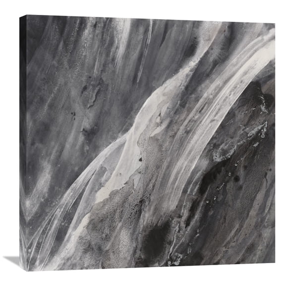 Global Gallery Albena Hristova 'Dark Grey Splash' Canvas Wall Art