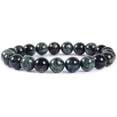 thumbnail image 1 of Natural Kambaba Jasper Gemstone 8mm Round Beads Stretch Bracelet 7 Inch Unisex, 1 of 1