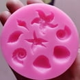 thumbnail image 4 of facefd Fondant Mold Ocean Creatures Design Fondant Chocolate Biscuit DIY Silicone Mould Baking Tray, 4 of 8